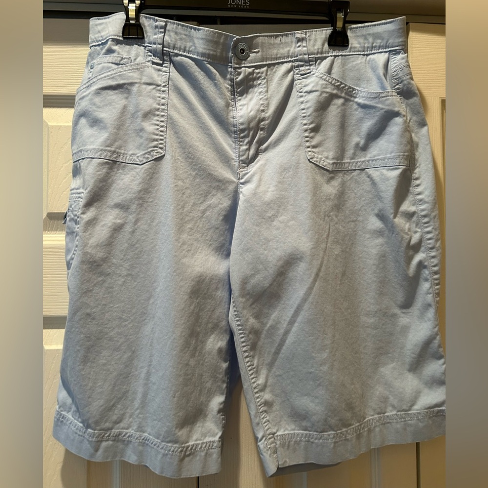 Light Blue Casual Shorts
